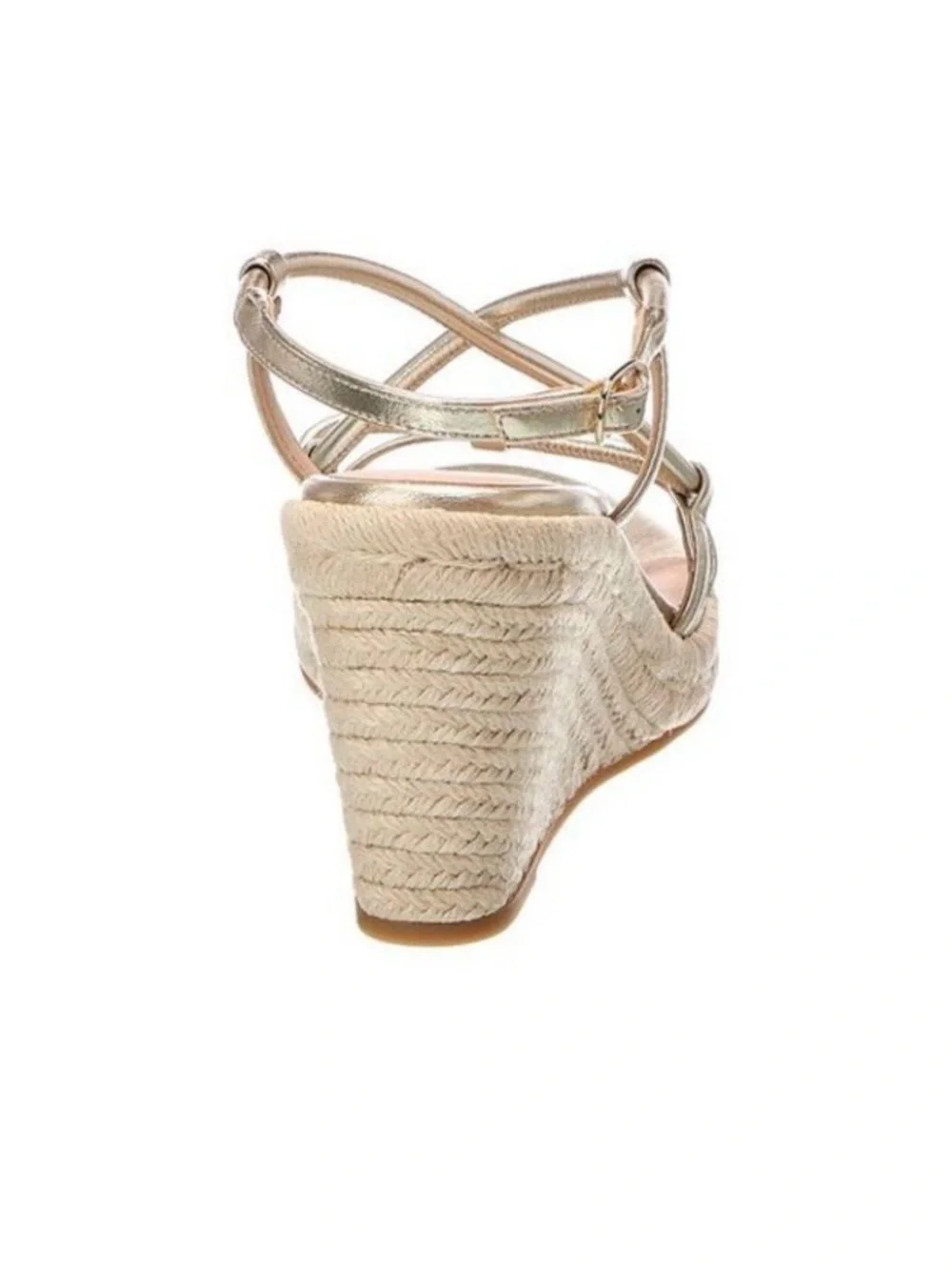 New Stuart Weitzman Nilla Espadrille Platform Wedge Sandal